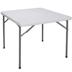 square dining table, plastic folding table portable, folding card table for events and gatherings