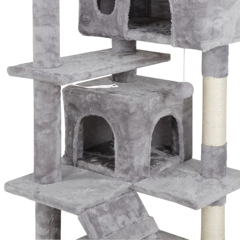 Cat Tree Tower With Multiple Scratching Posts Cozy Condo For Rest Play Large Activity Center For C 2