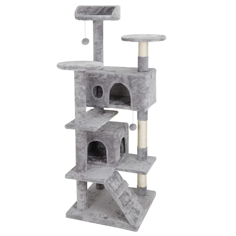 Cat Tree Tower With Multiple Scratching Posts Cozy Condo For Rest Play Large Activity Center For C 6