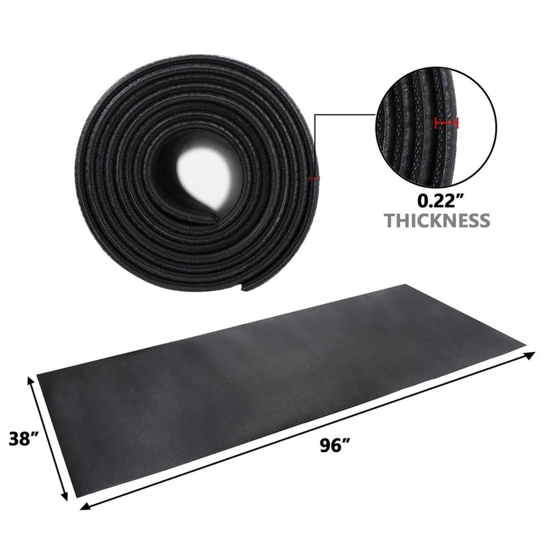 Treadmill Mat Exercise Bikes And Fitness Equipment Floor Protector Cushioned PVC Mat For Noise And 3