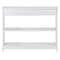 White Tier Console Table Wooden Sofa Side Table With Drawer Narrow Entryway Table MDF Console Table 9