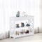 White Tier Console Table Wooden Sofa Side Table With Drawer Narrow Entryway Table MDF Console Table 4