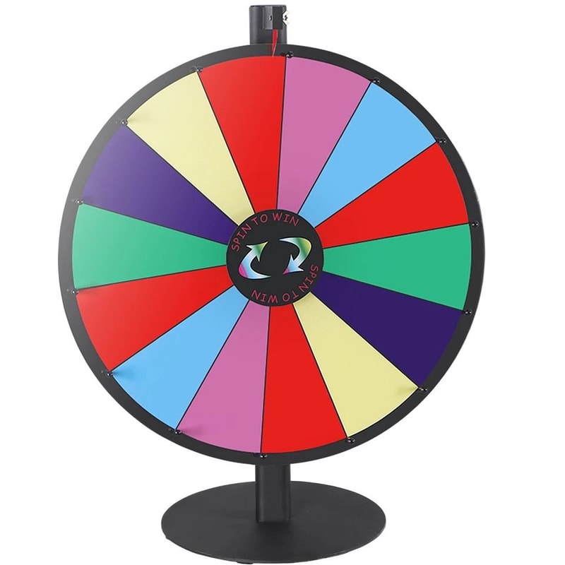 Adjustable Spinning Prize Wheel Slot Acrylic Board With DryErase Marker Eraser Perfect For Trade S 1