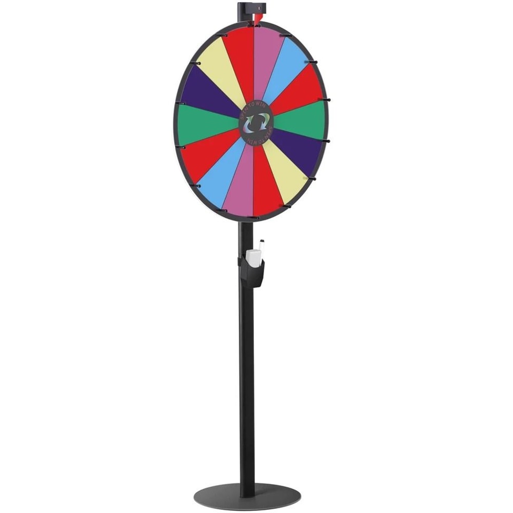Adjustable Spinning Prize Wheel Slot Acrylic Board With DryErase Marker Eraser Perfect For Trade S 2