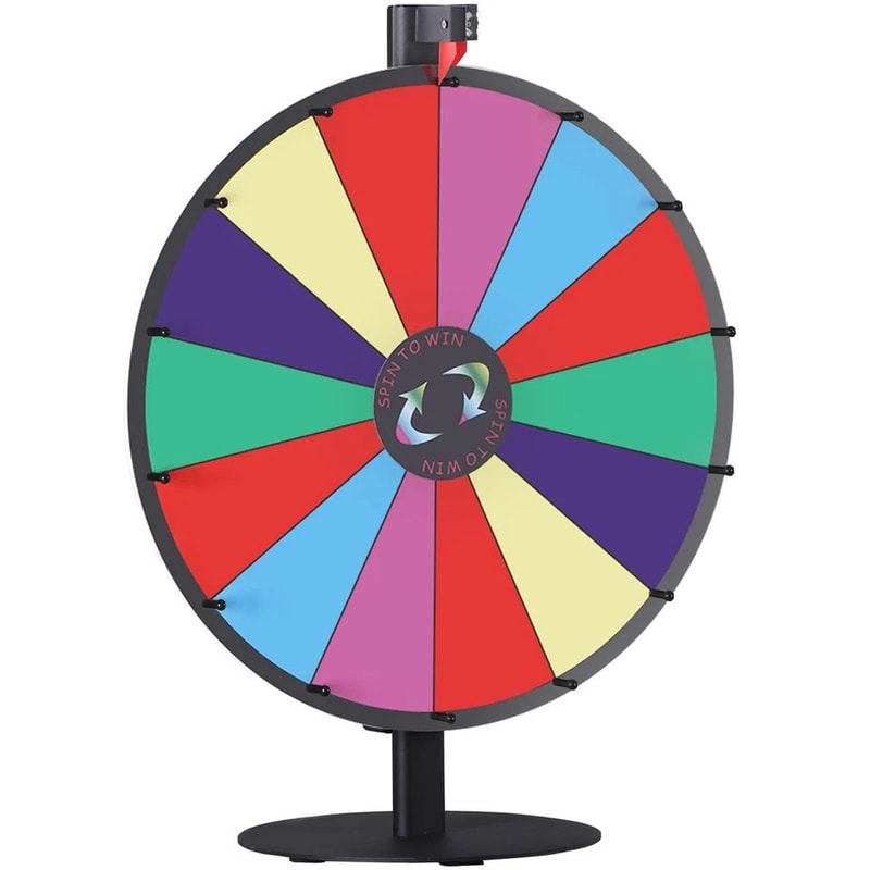 Adjustable Spinning Prize Wheel Slot Acrylic Board With DryErase Marker Eraser Perfect For Trade S 5