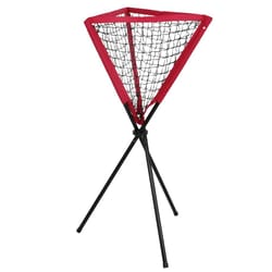 softball & baseball tripod stand, portable ball caddy with bag, perfect for training, durable steel frame & easy setup