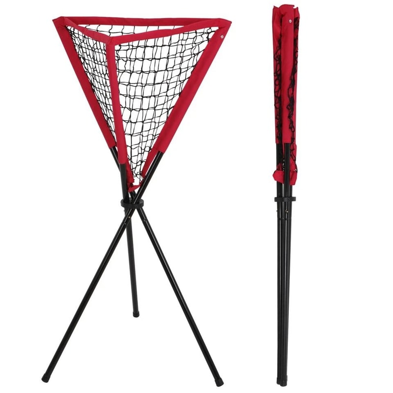 Softball Baseball Tripod Stand Portable Ball Caddy With Bag Perfect For Training Durable Steel Fra 6