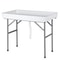 Outdoor Folding Table Party Ice Cooler With Bucket Portable Table White Removable Skirt For Outdoor 12