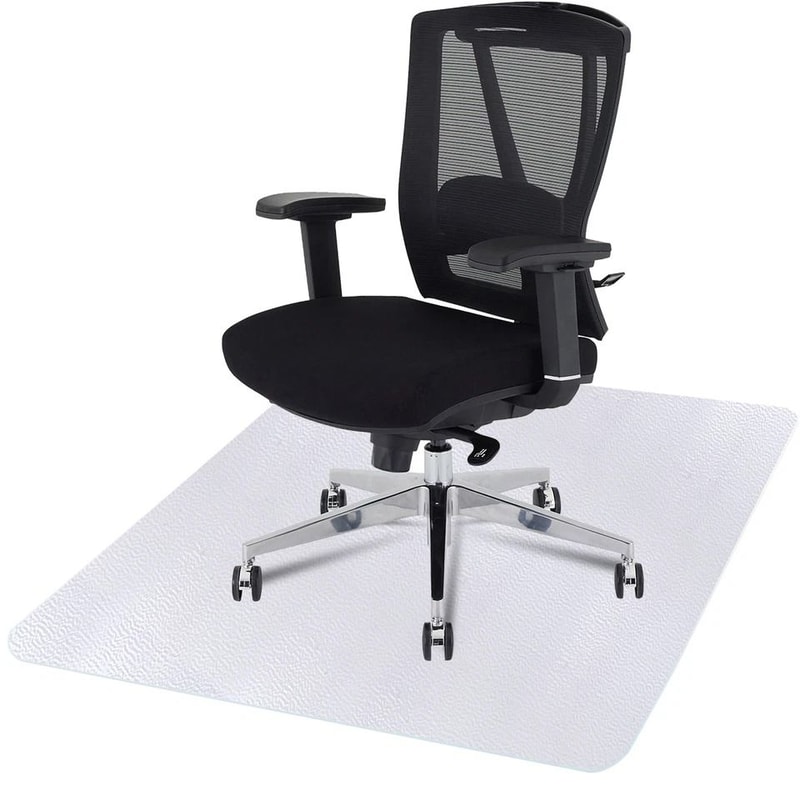 PVC Office Chair Mat For Hard Floors Rectangular Floor Protector Durable And SlipResistant 2