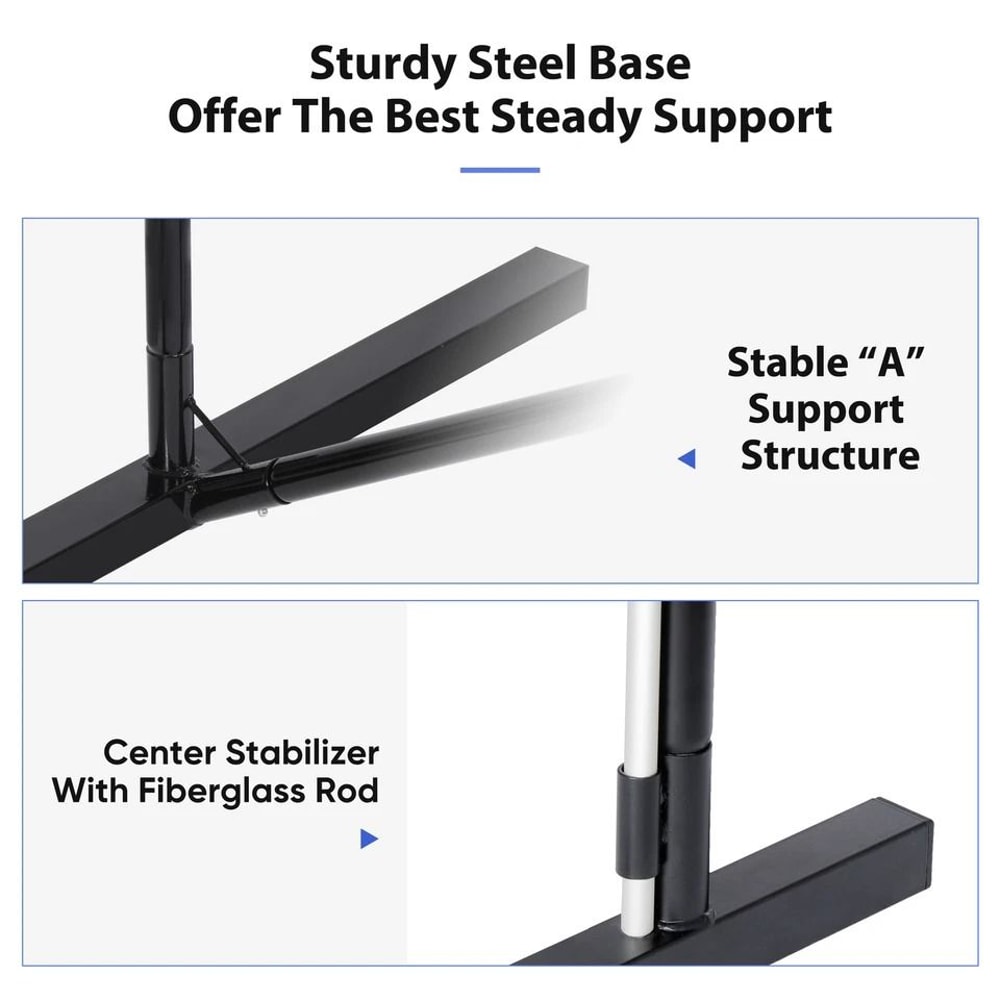 Portable Pickleball Net Set Regulation Size Metal Frame Carrying Bag Easy Assembly For Outdoor Fun 1