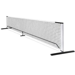 portable pickleball net set, regulation size, metal frame & carrying bag, easy assembly for outdoor fun and play