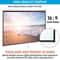 HD Manual Pull Down Projection Screen Portable Projector Screen Movie Screen Aspect Ratio White 6