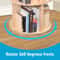 Rotating Bookshelf Display Corner Bookcase Floor Standing Pine Wood Shelf Smooth Rotation 3