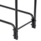 Steel Firewood Log Rack Stand IndoorOutdoor Fireplace Wood Holder Sturdy Black Tubular Storage For 5