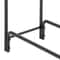 Steel Firewood Log Rack Stand IndoorOutdoor Fireplace Wood Holder Sturdy Black Tubular Storage For 6