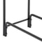 Steel Firewood Log Rack Stand IndoorOutdoor Fireplace Wood Holder Sturdy Black Tubular Storage For 6