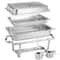 Quart Stainless Steel Chafing Dish Full Size Buffet Chafer Rectangular Mirror Finish With Durable F 1