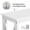 XDesign Console Table For Living Room Tier Bookshelf Entryway Sofa Side Table Large Storage 4