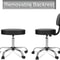 Adjustable Hydraulic Rolling Stool With Swivel Seat Back Support Chair For Salon Spa Tattoo Studio 8