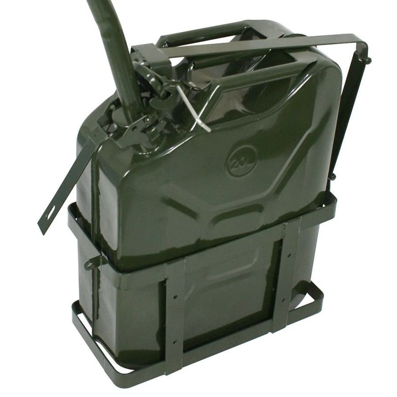 Gasoline Jerry Can Metal Tank Steel Construction Military Quality Lockable Filter Seal Extra Fuel S 3
