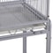 Parrot Flight Cage Parakeet Bird Cage For Cockatiels Rolling Stand White 7