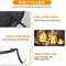 Outdoor Wood Burning Portable Fire Pit BBQ Grill Firepit Metal Bowl With Poker For Outdoor Fun And 6