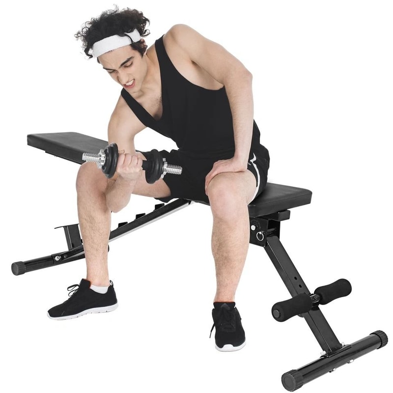 Adjustable Weight Bench Capacity Heavy Duty Workout Bench Incline Decline Foldable Design 1