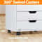 Storage Tower Organizer Unit White Drawers Dresser For Bedroom Closet Entryway And Home Office 5