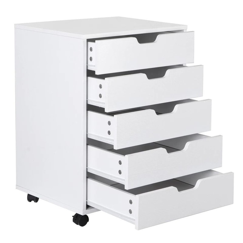 Storage Tower Organizer Unit White Drawers Dresser For Bedroom Closet Entryway And Home Office 0