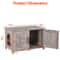 Hidden Wood Litter Box Cabinet Cat Litter Box Enclosure MultiFunctional Litter Box Furniture Greige 2