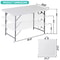 Adjustable Folding Table Plastic Picnic Table With Carry Handle White Perfect For Camping 3