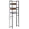 Wooden Bathroom Storage Tier Over The Toilet Organizer Sturdy MDF And Metal Frame Adjustable Feet 0