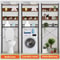 Wooden Bathroom Storage Tier Over The Toilet Organizer Sturdy MDF And Metal Frame Adjustable Feet 3