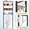 Wooden Bathroom Storage Tier Over The Toilet Organizer Sturdy MDF And Metal Frame Adjustable Feet 5