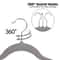 Premium Velvet Hangers NonSlip Clothes Hangers With Swivel Hook Grey Velvet Hangers For Closet Stor 4