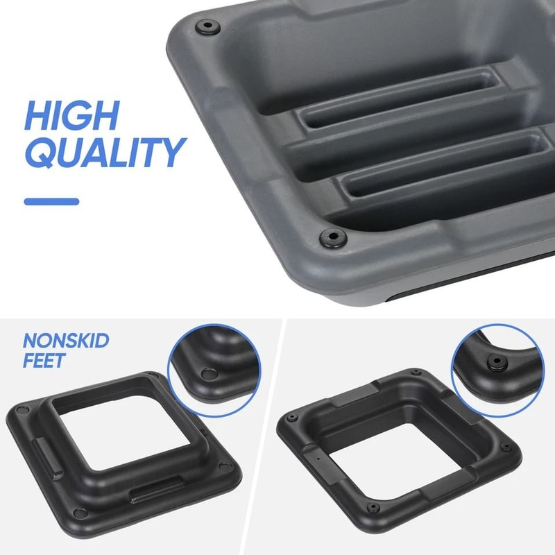 High Step Aerobic Platform Stepper Adjustable With Risers Perfect For Home Use GreenGray 5