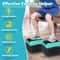 High Step Aerobic Platform Stepper Adjustable With Risers Perfect For Home Use GreenGray 12