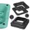 High Step Aerobic Platform Stepper Adjustable With Risers Perfect For Home Use GreenGray 13