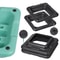 High Step Aerobic Platform Stepper Adjustable With Risers Perfect For Home Use GreenGray 13