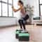 High Step Aerobic Platform Stepper Adjustable With Risers Perfect For Home Use GreenGray 14