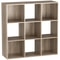 Wooden Bookshelf Display Cube Storage Organizer Removable Back Panels Oak Storage Solution 0
