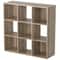 Wooden Bookshelf Display Cube Storage Organizer Removable Back Panels Oak Storage Solution 6