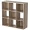 Wooden Bookshelf Display Cube Storage Organizer Removable Back Panels Oak Storage Solution 6