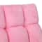 Adjustable Folding Floor Chair Pink Gaming Chair With Back Support Comfortable Sofa For Meditation 5