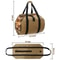 Firewood Carrier Wax Canvas Camp Logging Wood Bag For Fireplace Portable With Security Strap 1