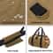 Firewood Carrier Wax Canvas Camp Logging Wood Bag For Fireplace Portable With Security Strap 6