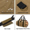 Firewood Carrier Wax Canvas Camp Logging Wood Bag For Fireplace Portable With Security Strap 6