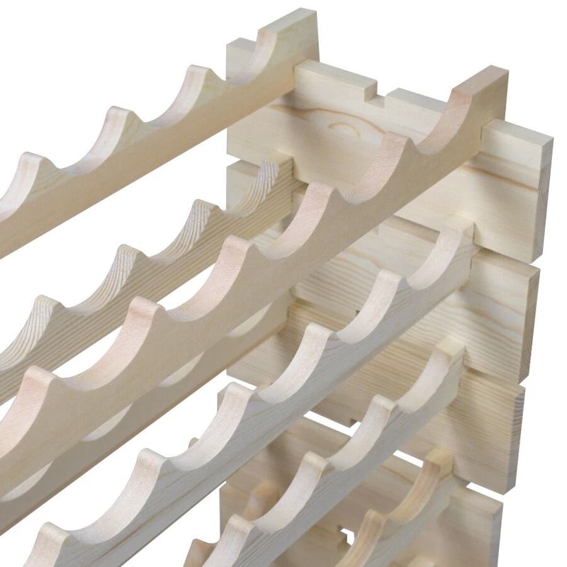 Wine Rack Storage Stand Bottles Stackable Modular Design Holds Bottles Easy Assembly Customizable F 9