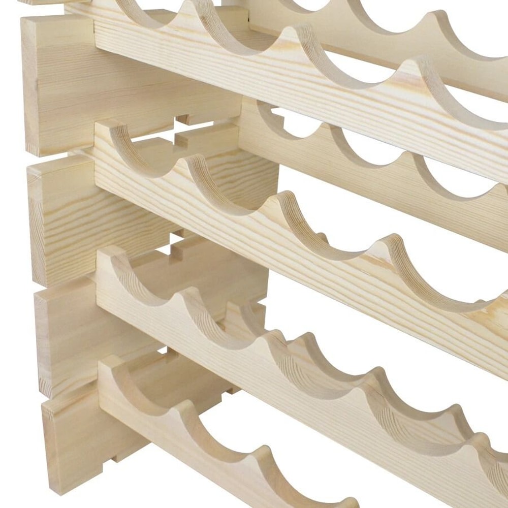 Wine Rack Storage Stand Bottles Stackable Modular Design Holds Bottles Easy Assembly Customizable F 10