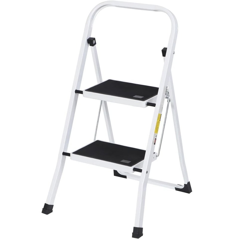 Compact Folding Ladder NonSlip Pedal Handgrip For Easy Carrying And Storage 6